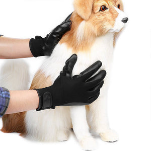 Soft Rubber Pet Grooming Glove Hair Remover Massage Brush