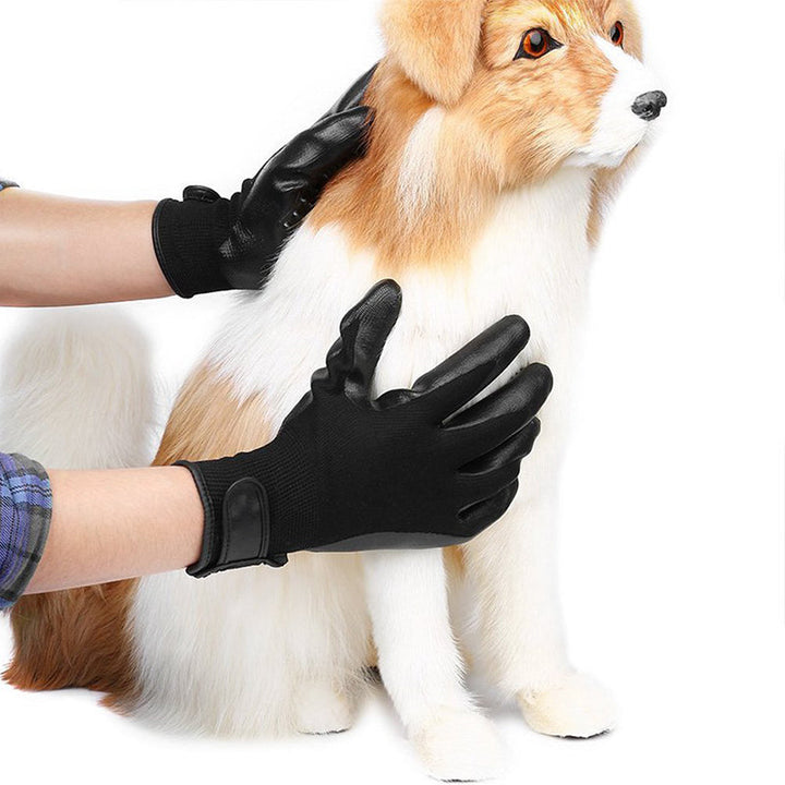 Soft Rubber Pet Grooming Glove Hair Remover Massage Brush