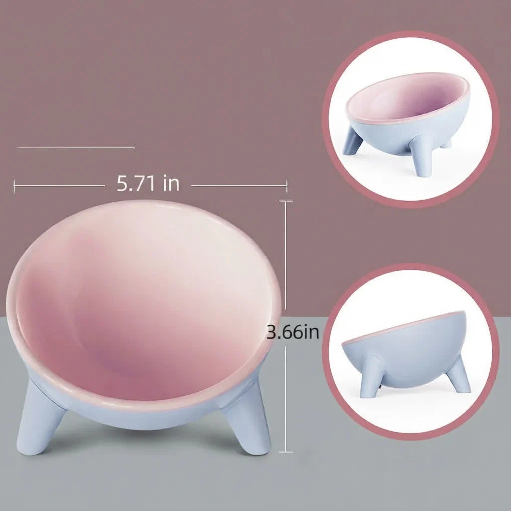Pet Bowl With Stand Nordic Style Feeding Dish Accessory