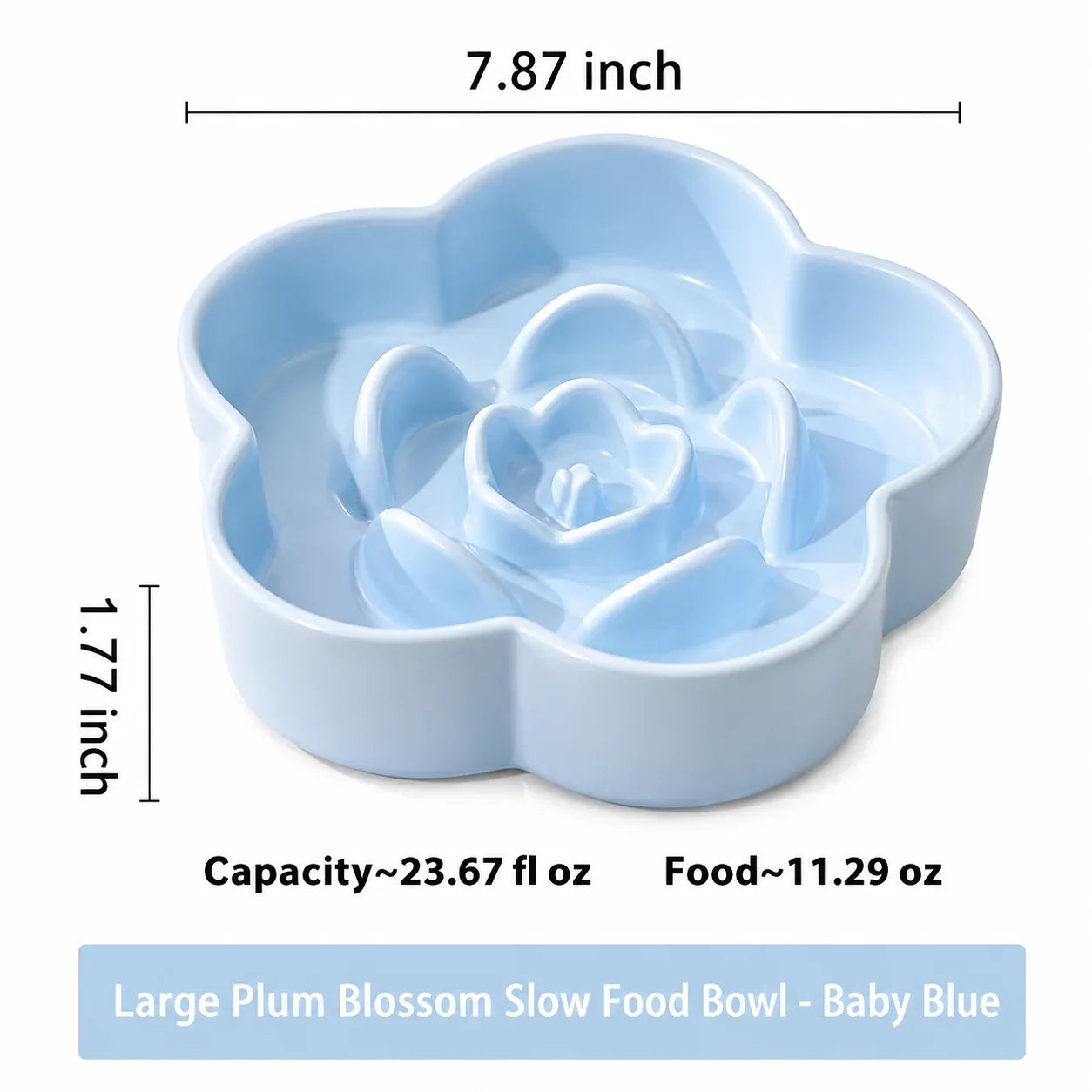 Pet Ceramic Slow Feeding Bowl