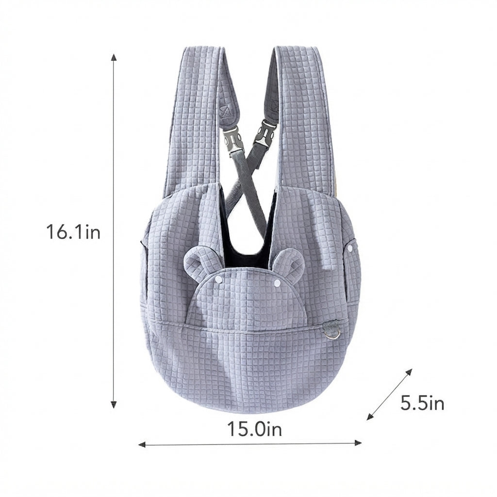 Breathable Pet Backpack Carrier With Comfortable Cross Design Travel