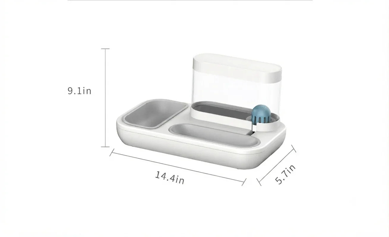 Automatic Pet Water Fountain Bowl 1.5L Capacity Feeding Dispenser System