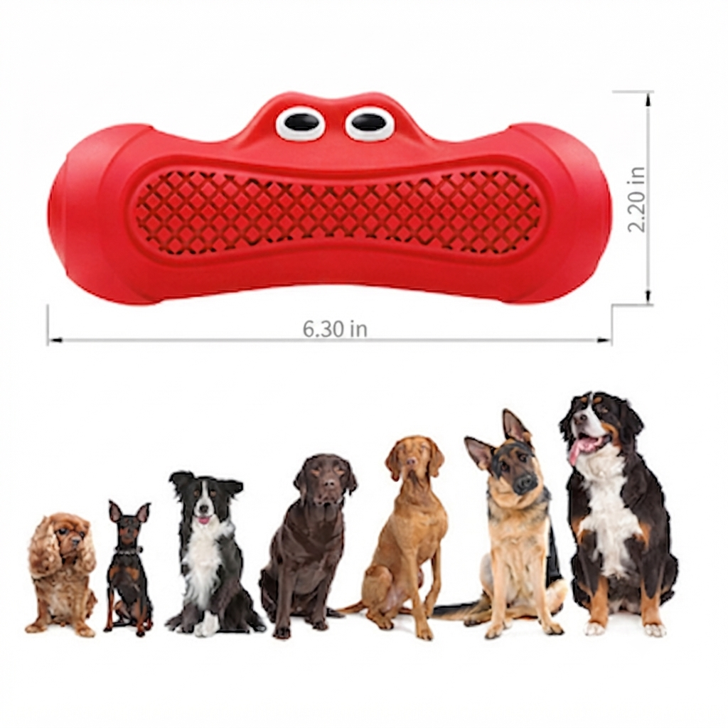 Pet Vocal Rugby Rubber Teething Bite-Resistant Chew Toy