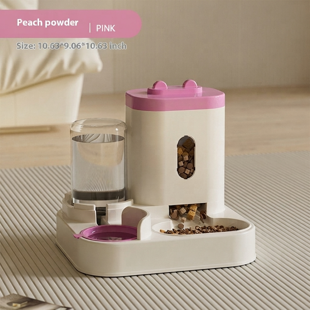 Automatic Pet Feeding And Water Dispenser Bowl