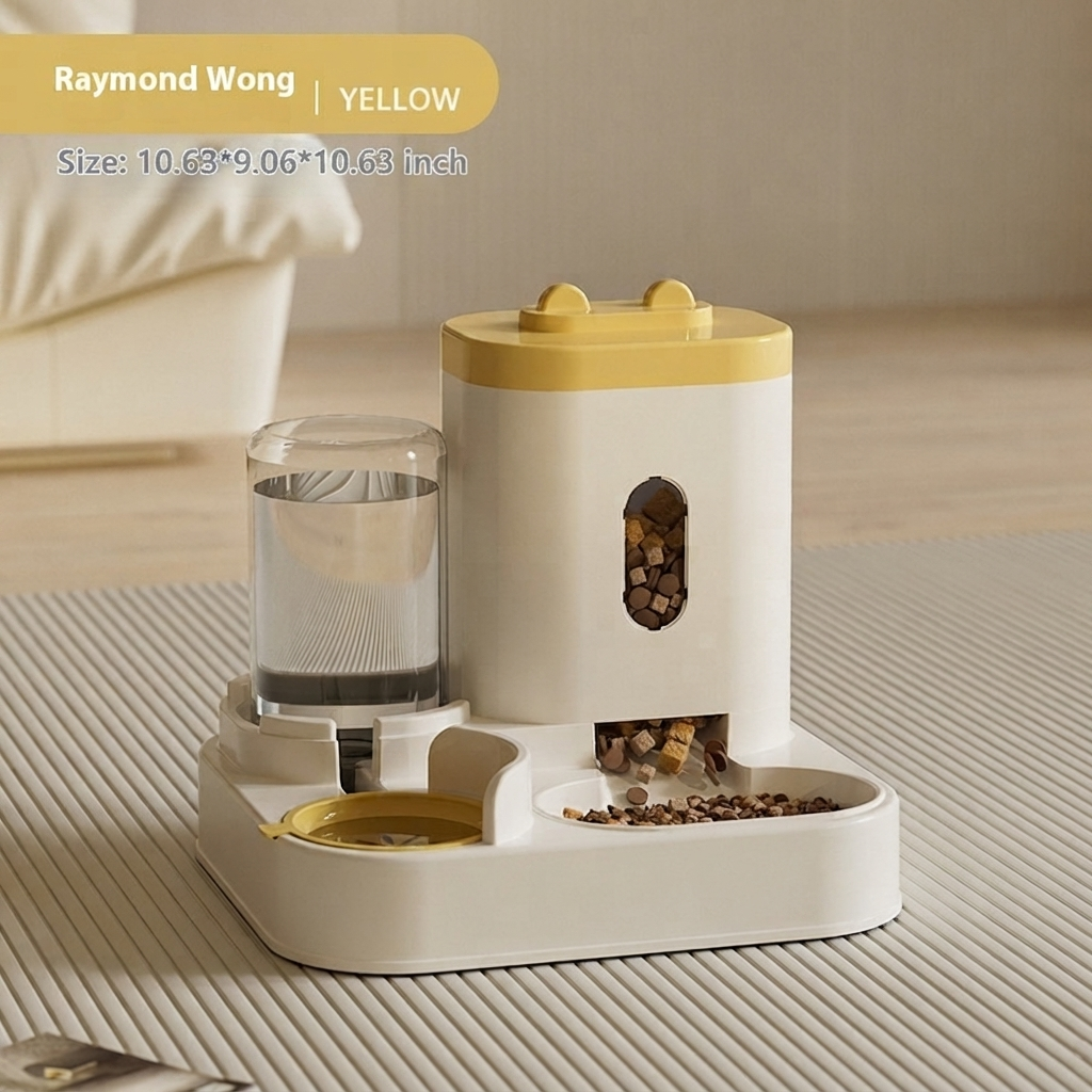 Automatic Pet Feeding And Water Dispenser Bowl