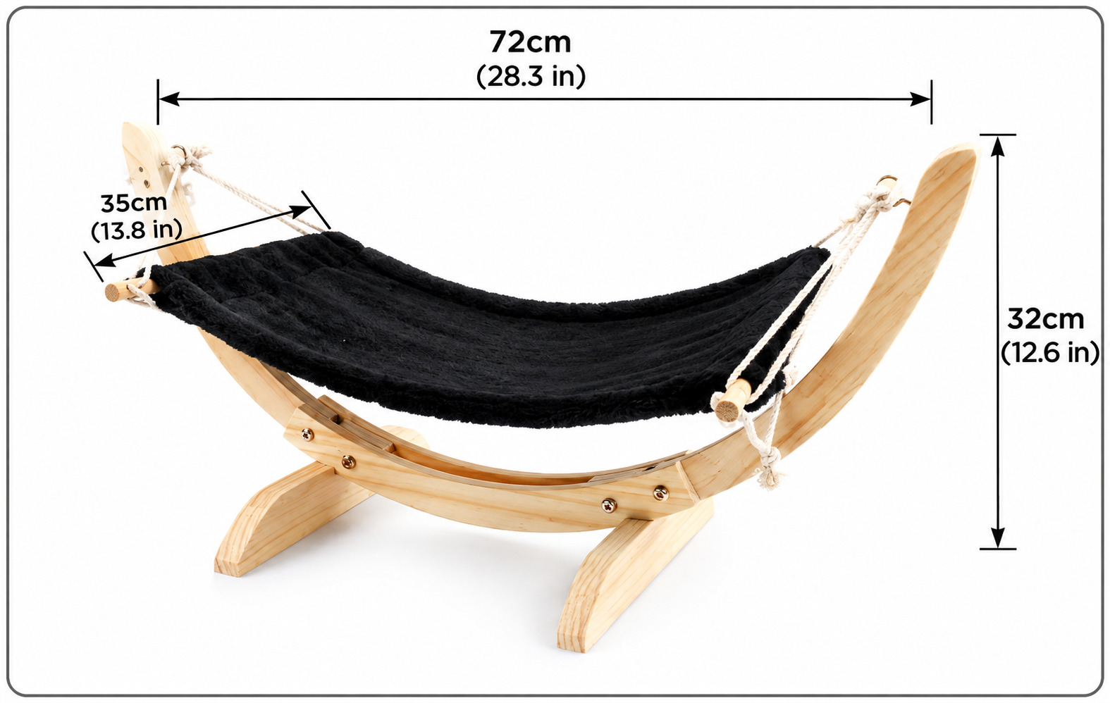 Wooden Pet Hammock Bed For Comfortable Resting